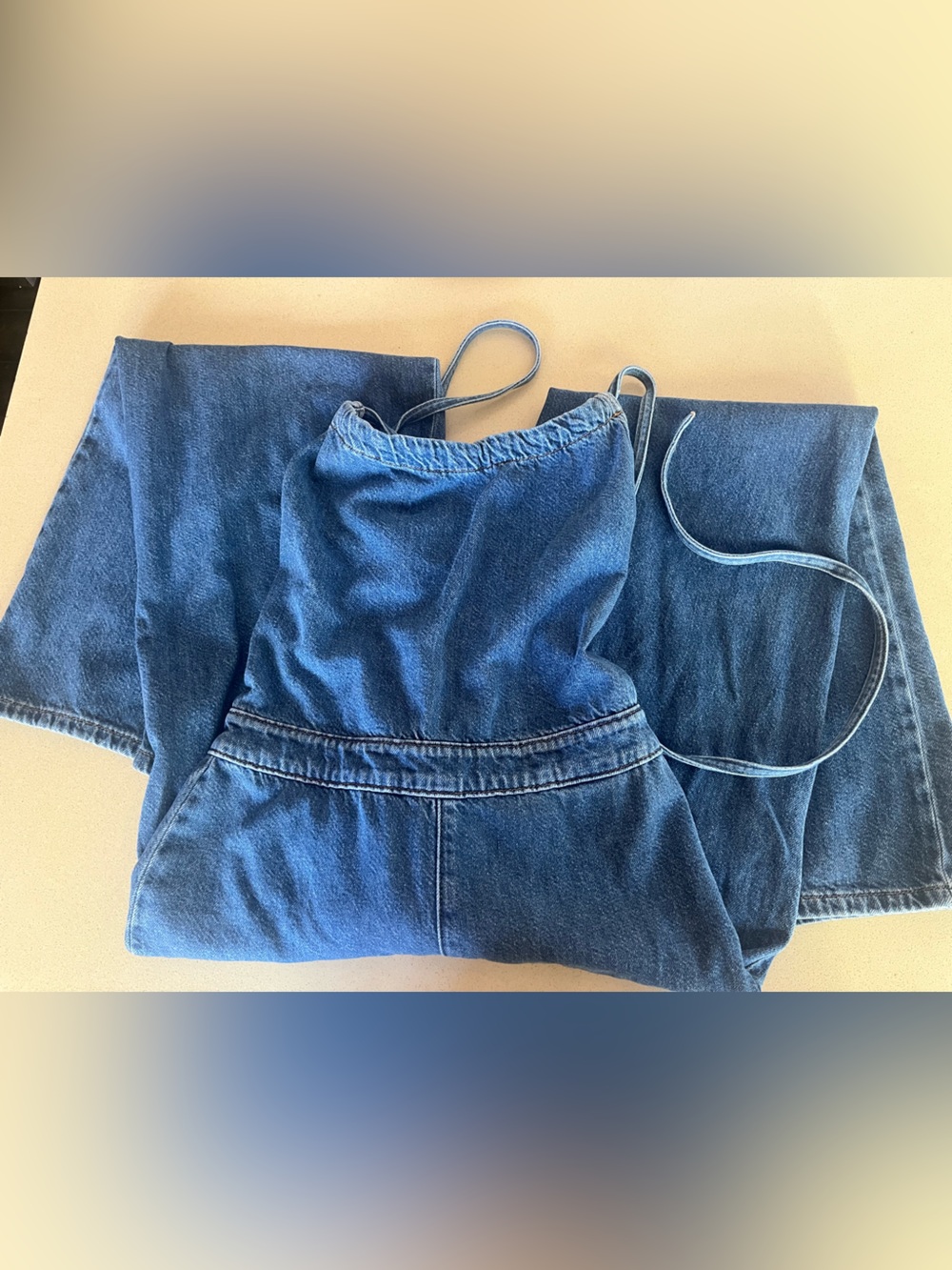 Lee wide-leg, open back, lace-up jumper - Picture 4 of 6